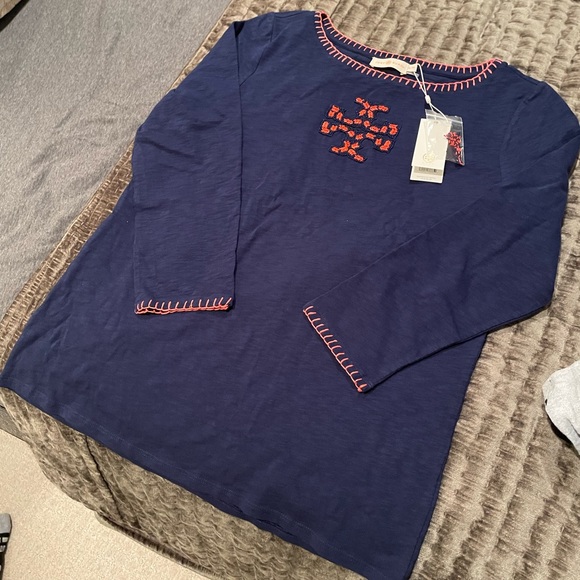 Tory Burch beaded shirt xl nwt - Picture 3 of 3